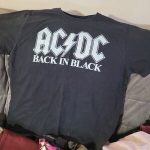 AC/DC Black and White Short Sleeve Tee